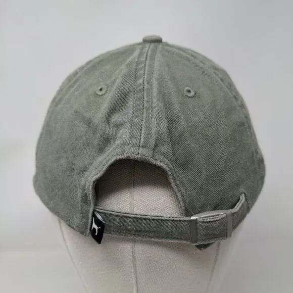 PINK Victoria's Secret Slideback Hat Green One Size Adjustable 6 Panel Cotton - Picture 5 of 9